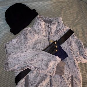 PATAGONIA Grey Teddy Bomber